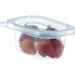 Gifi Boîte alimentaire transparente couvercle bleu x18