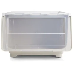 Gifi Rangement|Boîte avec couvercle 45L beige 43xH30,5x39cm