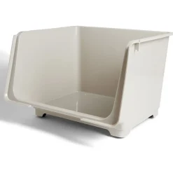 Gifi Rangement|Boîte avec couvercle 45L beige 43xH30,5x39cm