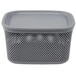 Gifi Entretien Du Linge|Boîte avec couvercle 6L gris