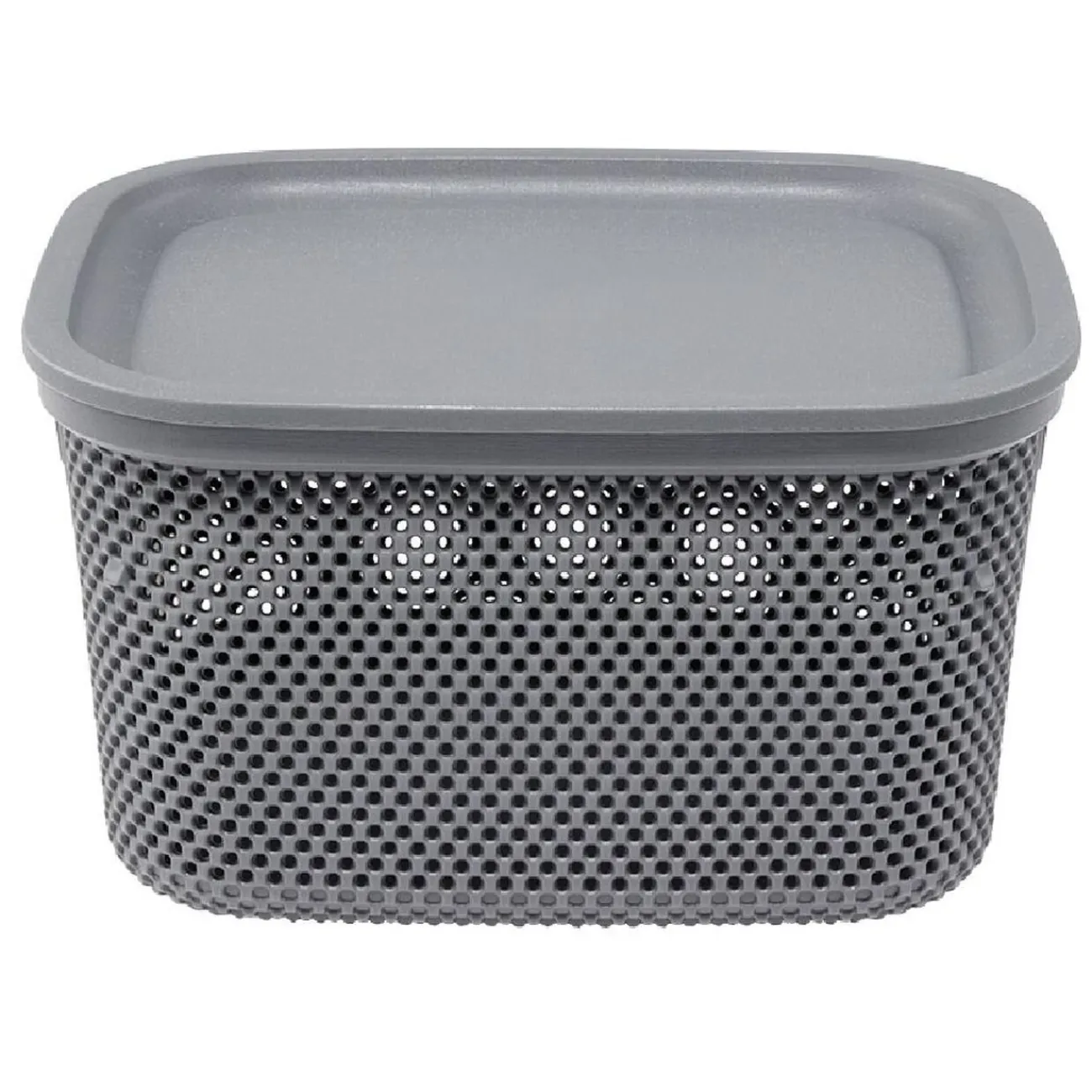 Gifi Entretien Du Linge|Boîte avec couvercle 6L gris