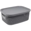 Gifi Entretien Du Linge|Boîte avec couvercle 12L gris