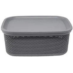 Gifi Entretien Du Linge|Boîte avec couvercle 12L gris