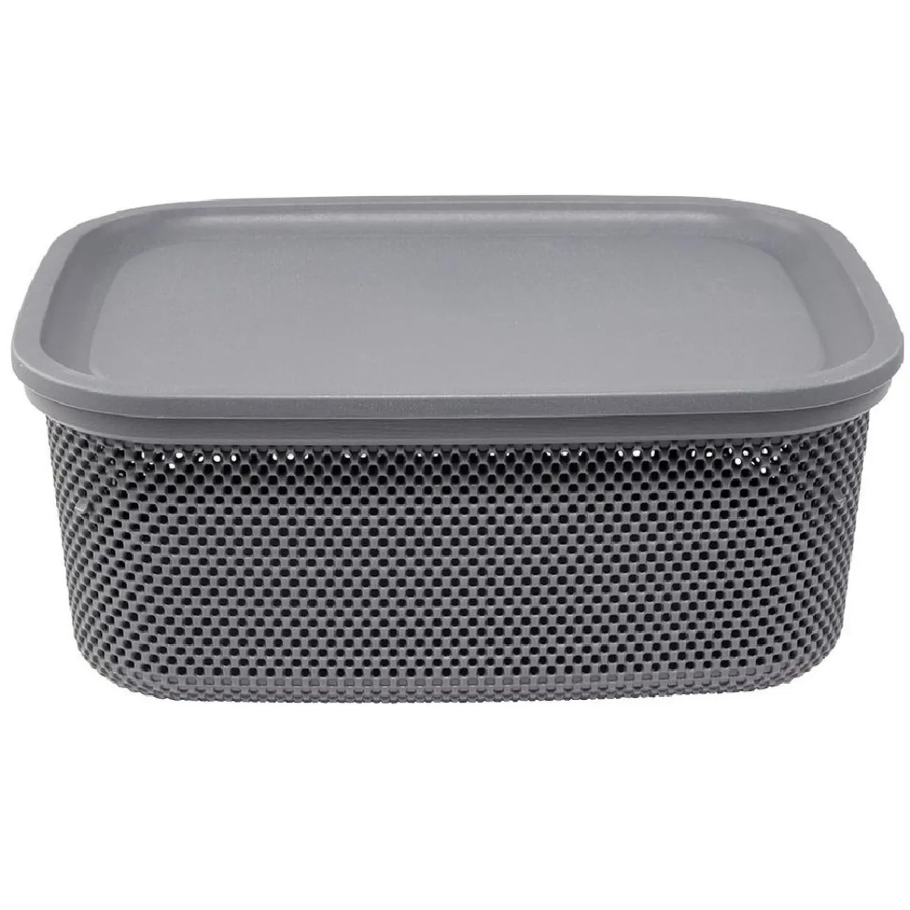 Gifi Entretien Du Linge|Boîte avec couvercle 12L gris