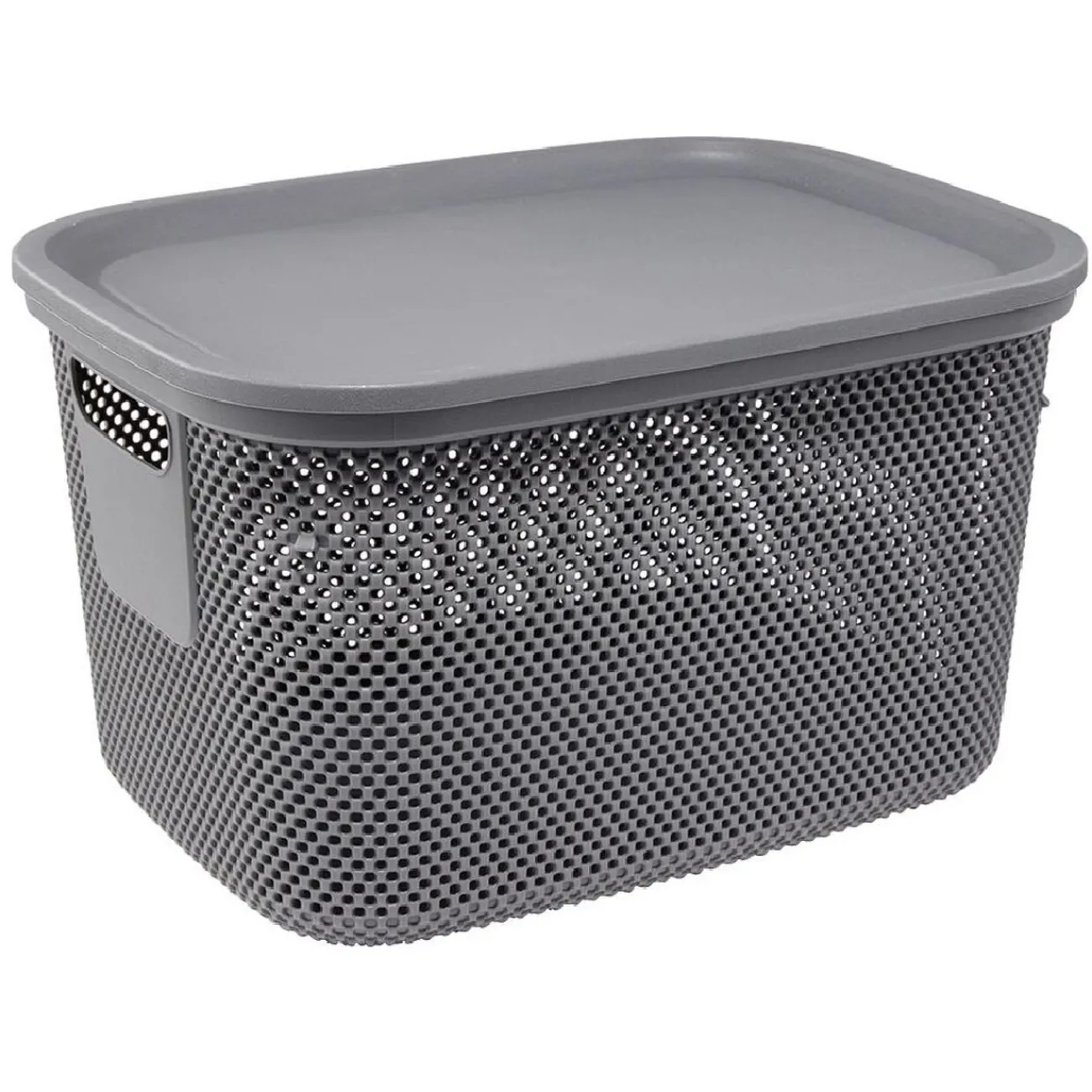 Gifi Entretien Du Linge|Boîte avec couvercle 18L gris