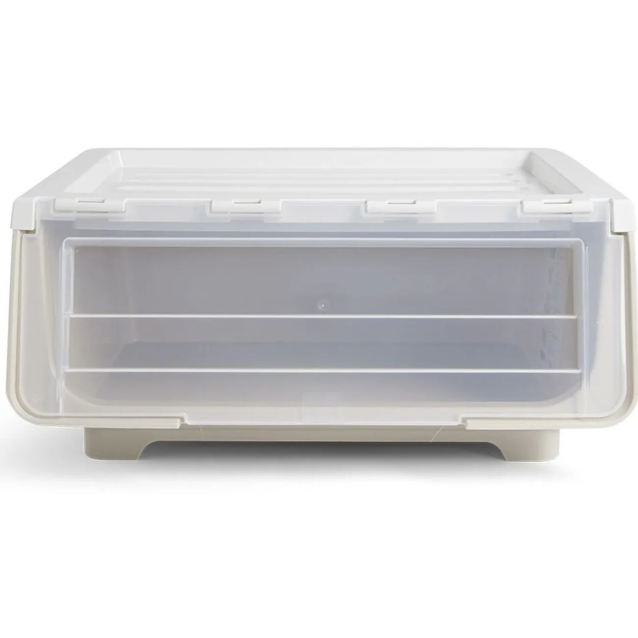 Gifi Rangement|Boîte avec couvercle 29L jaune 43xH21x37cm