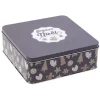 Gifi Boîte carrée en métal pour gâteaux de Noël