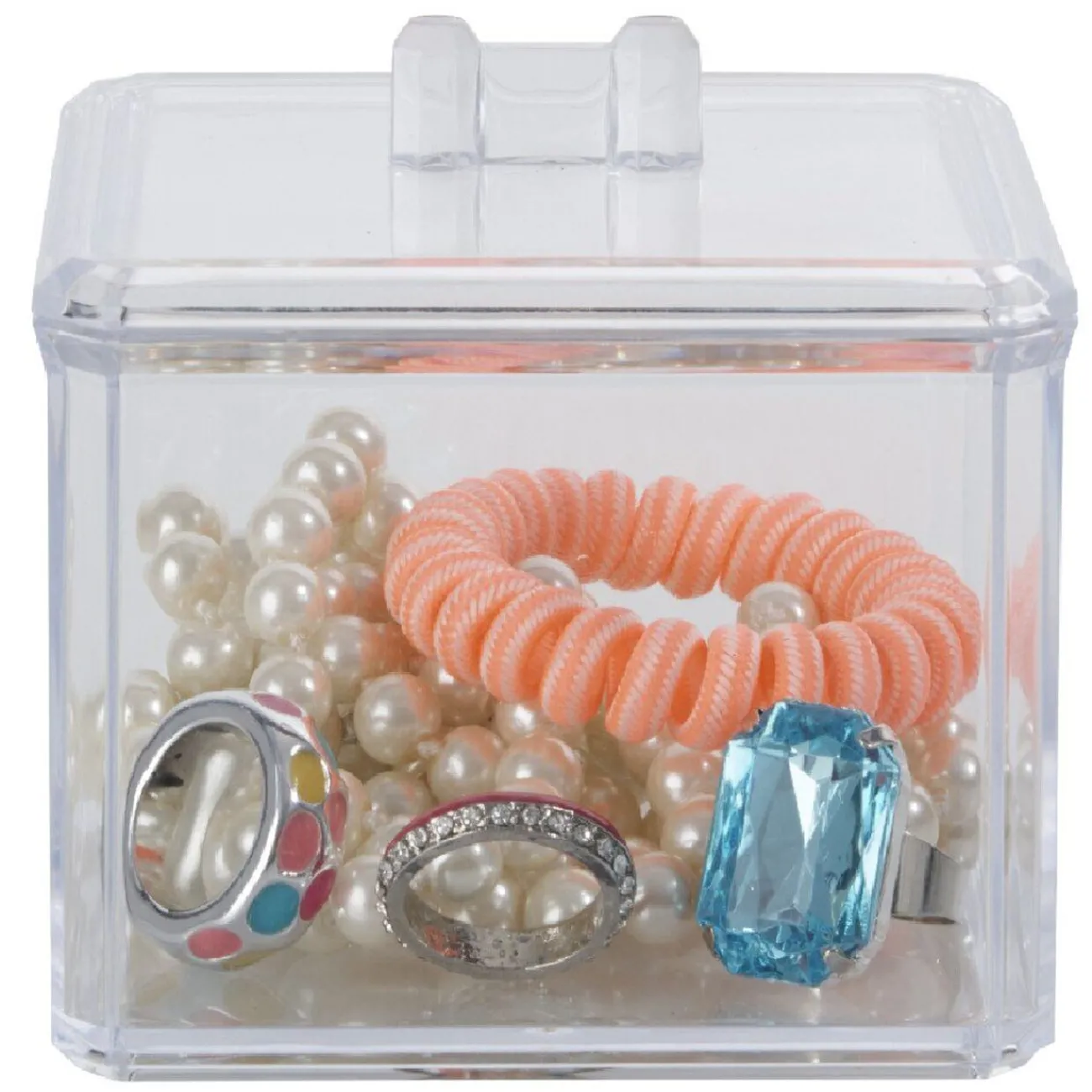 Gifi Rangement|Boîte carrée transparente