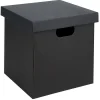 Gifi Rangement|Boîte carton noire ou blanche 27x27xH27cm