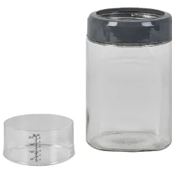 Gifi Boîte conservation verre 2 en 1 couvercle mesureur