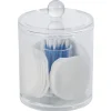 Gifi Beauté^Boîte cylindrique à coton tige transparente