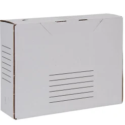 Gifi Rangement|Boîte d'archivage A4 blanche x4