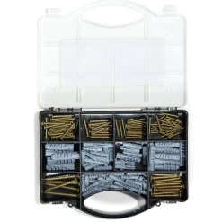 Gifi Outils Bricolage^Boîte de 184 pièces de chevilles et vis