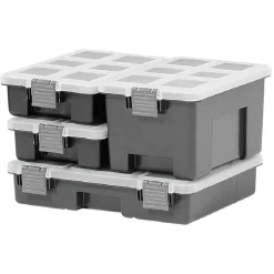 Gifi Rangement|Boîte de bricolage avec rangement compartimenté x 4