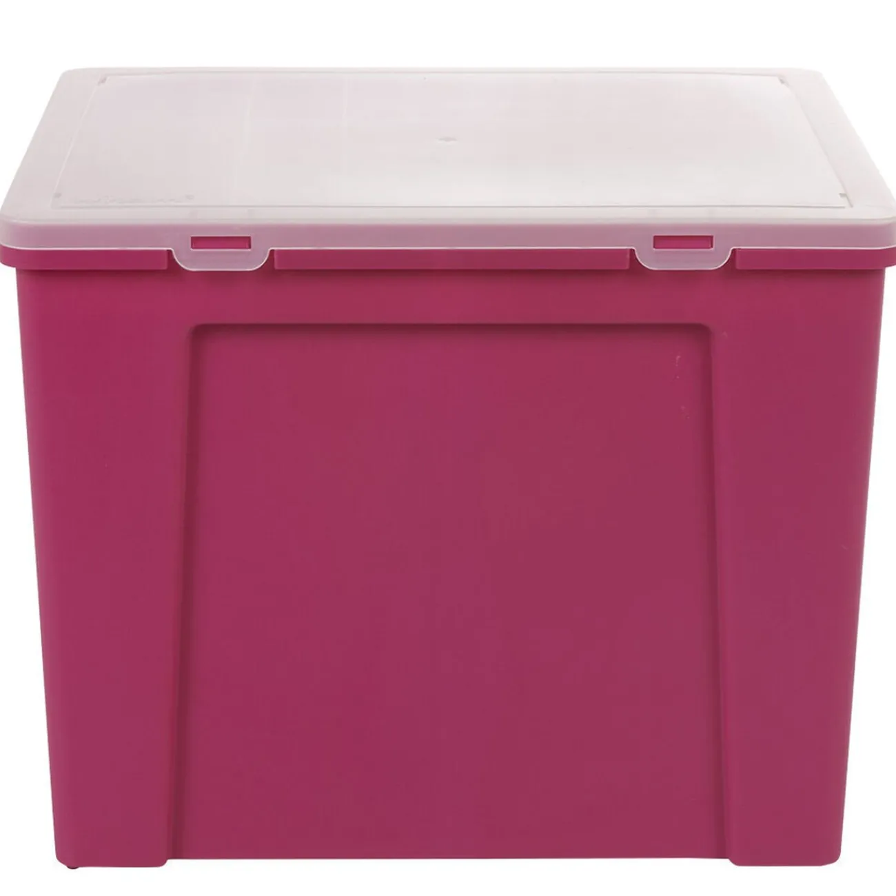 Gifi Rangement|Boîte de classement en plastique 8 dossiers rose