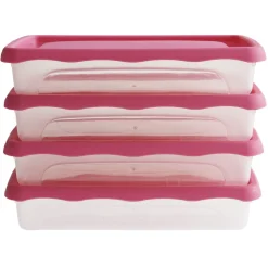 Gifi Boîte de conservation alimentaire 0,8L x4