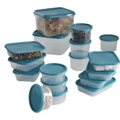 Gifi Boîte de conservation alimentaire bleu x 17