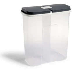 Gifi Boîte de conservation en plastique à 2 compartiments transparent 2,8L