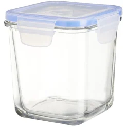 Gifi Boîte de conservation en verre hermétique L11,3xl11,3xH11,9 cm