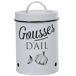 Gifi Boîte de conservation vintage en métal pour gousses d'ail