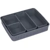Gifi Entretien Du Linge|Boîte de rangement 5 compartiments L34 x L28,5 cm
