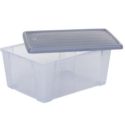 Gifi Rangement|Boîte de rangement 15 L bleue