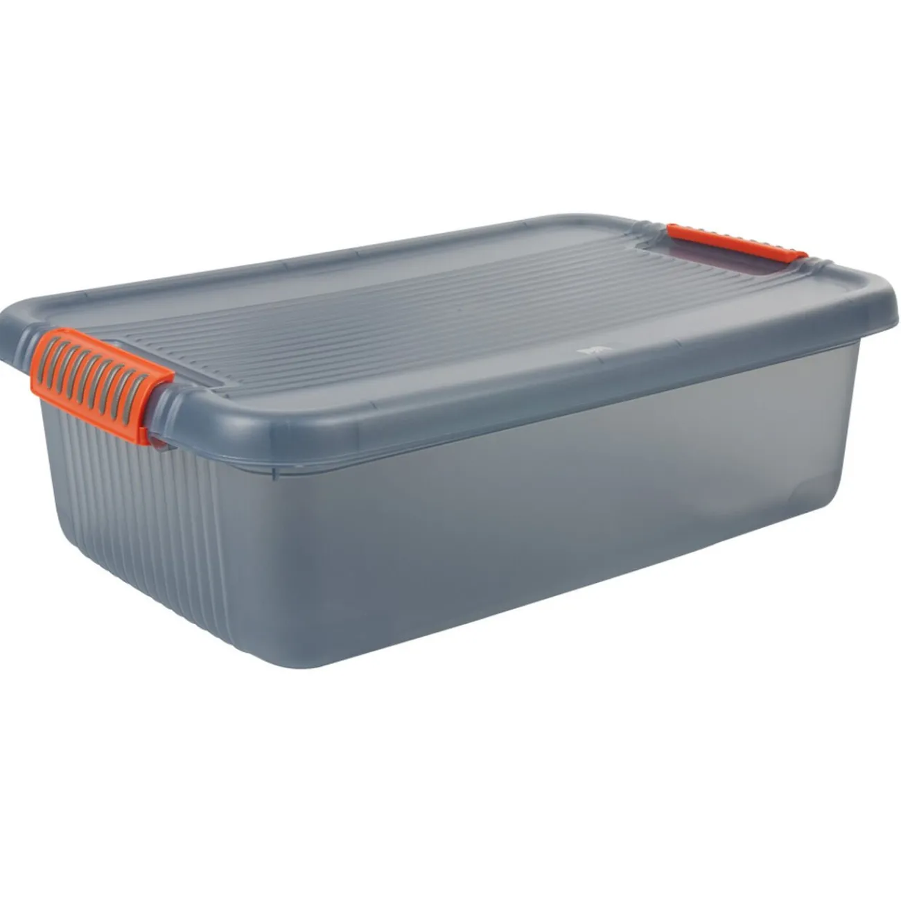 Gifi Rangement|Boîte de rangement 28 L grise et rouge