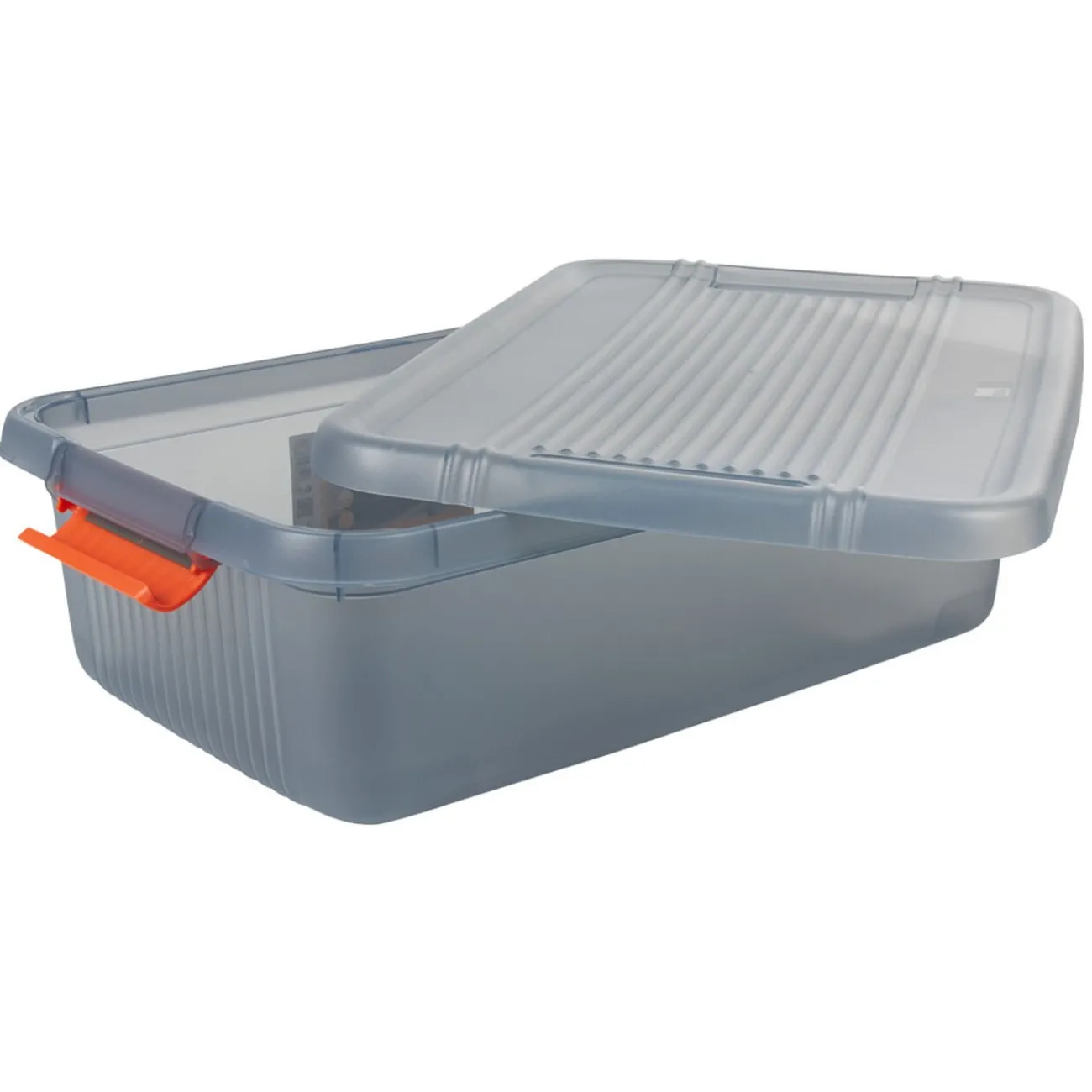 Gifi Rangement|Boîte de rangement 28 L grise et rouge