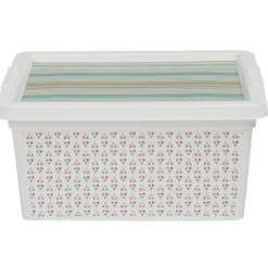 Gifi Entretien Du Linge|Boîte de rangement 2 L multicolore exotique