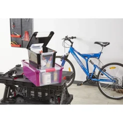 Gifi Rangement|Boîte de rangement 11 L noir