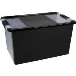 Gifi Rangement|Boîte de rangement 40 L noir