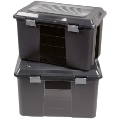 Gifi Rangement|Boîte de rangement 60 L x 2