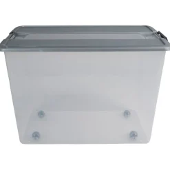 Gifi Rangement|Boîte de rangement A3 Kliker Roller couvercle clips 58 L