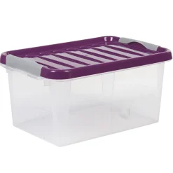 Gifi Entretien Du Linge|Boîte de rangement avec clips 8 L