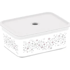 Gifi Rangement|Boîte de rangement avec couvercle design floral 3 L