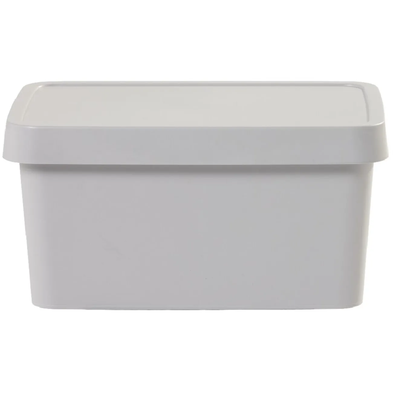 Gifi Rangement|Boîte de rangement avec couvercle grise 3,6 L