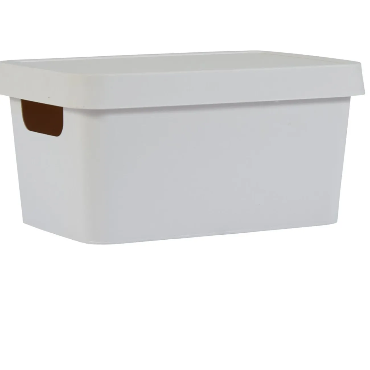 Gifi Rangement|Boîte de rangement avec couvercle beige 3,6 L