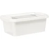Gifi Aménagement Atelier^Boîte de rangement avec couvercle blanc transparent 4L