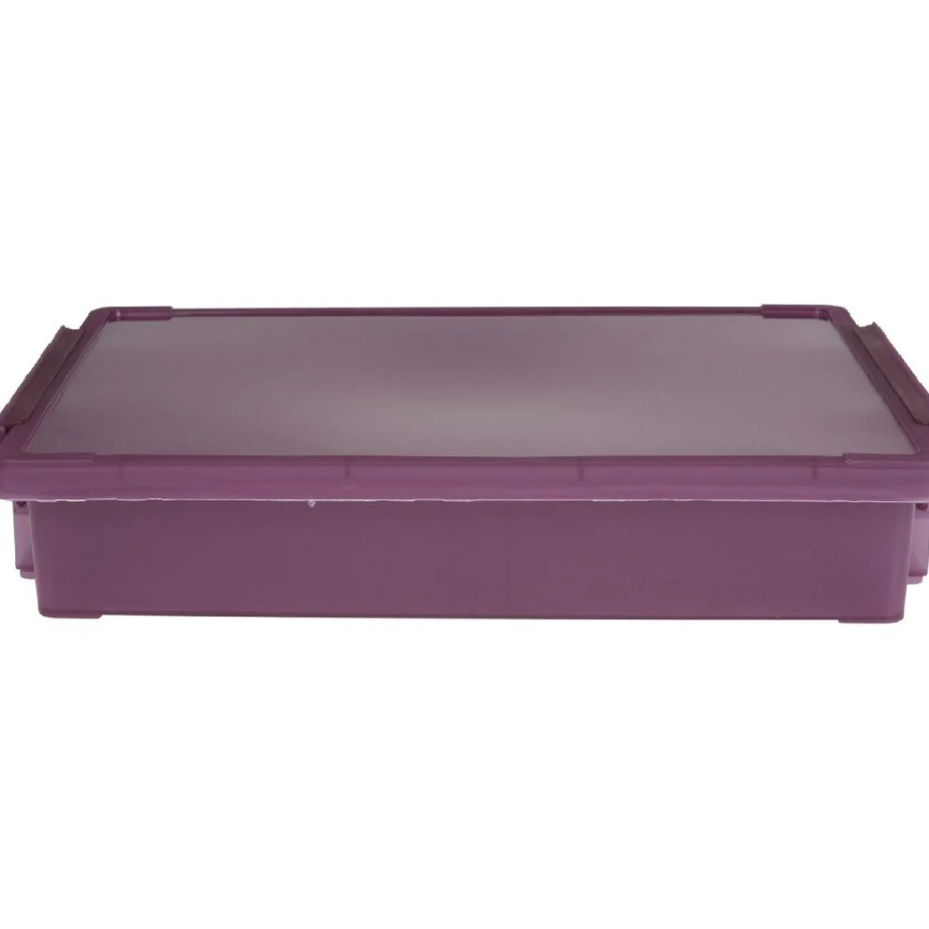 Gifi Rangement|Boîte de rangement avec fermeture à clip violet 4 L