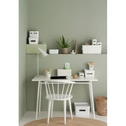 Gifi Aménagement Salle De Bain^Boîte de rangement avec poignée blanc