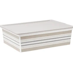 Gifi Rangement|Boîte de rangement beige nordique 27 L