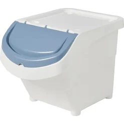 Gifi Rangement|Boîte de rangement blanche avec couvercle 20 L