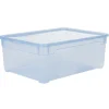 Gifi Rangement|Boîte de rangement bleue 10 L
