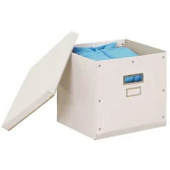 Gifi Entretien Du Linge|Boîte de rangement carton L31 x H30 x L31 cm