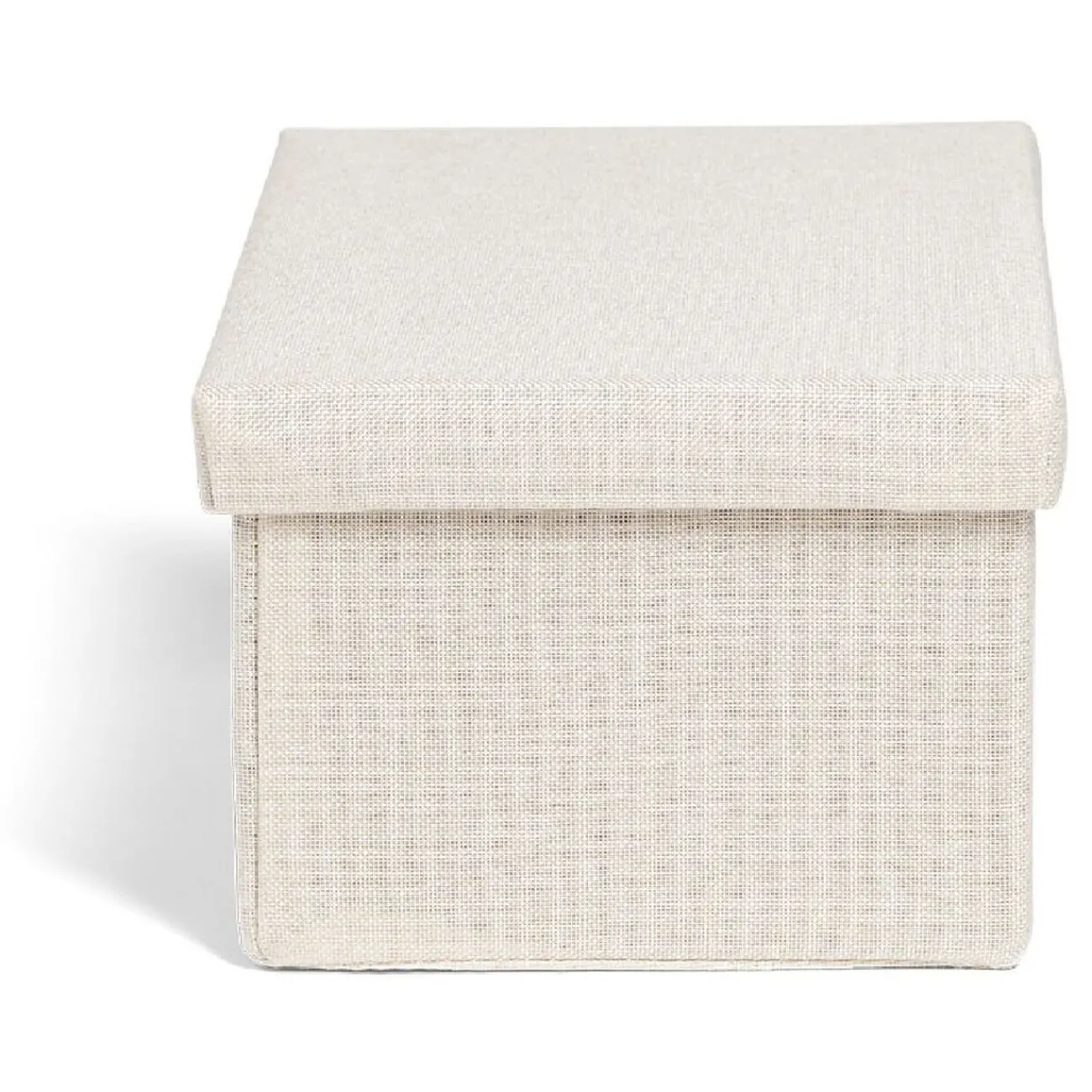 Gifi Rangement|Boîte de rangement coton gris ou beige 27,5xH12,5x17,5cm