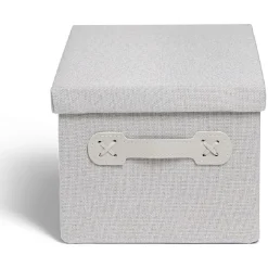 Gifi Rangement|Boîte de rangement coton imprimé fleuri 36xH17x22cm