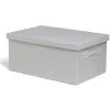 Gifi Rangement|Boîte de rangement coton imprimé fleuri 40,5xH18x26,5cm