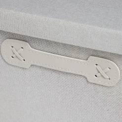 Gifi Rangement|Boîte de rangement coton imprimé fleuri 40,5xH18x26,5cm