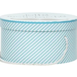 Gifi Rangement|Boîte de rangement déco bleue Jidoo 2.0 moustache