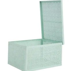 Gifi Rangement|Boîte de rangement déco verte d eau